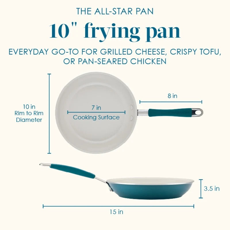 2-Piece Ceramic Nonstick Skillet Set